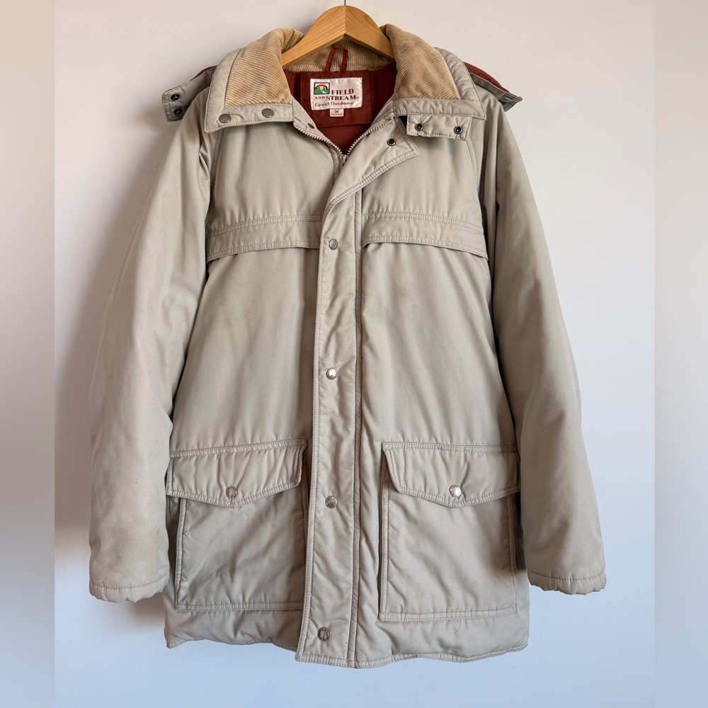 Vintage Field & Stream Insulated Field Jacket Hooded Parka Men’s M